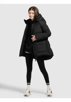 Khujo PHEOBE - Wintermantel - Schwarz -WinterSchick Verkäufe 029f8da883754c0fa824881fc0d2311e