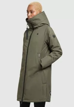 Khujo LISAD - Wintermantel - Khaki Grün -WinterSchick Verkäufe 03c57e4753894ac4a81368309bc45886
