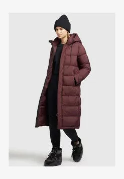 Khujo JULINA MATT - Wintermantel - Dunkelrot -WinterSchick Verkäufe f1b8eb26d8764fbba66c8db6800680cc