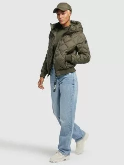 Khujo Steppjacke "Sarabi" In Khaki -WinterSchick Verkäufe khujo steppjacke sarabi in khaki 4