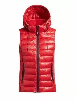 Khujo Weste FABIA SHINY In Rot