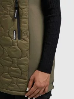 Khujo Weste MALIN In Olivgrün -WinterSchick Verkäufe khujo weste malin in olivgrun 7