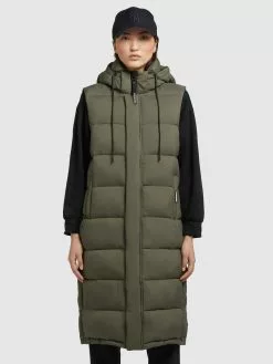 Khujo Weste TOURIN MATT In Khaki Grün -WinterSchick Verkäufe khujo weste tourin matt in khaki grun 3